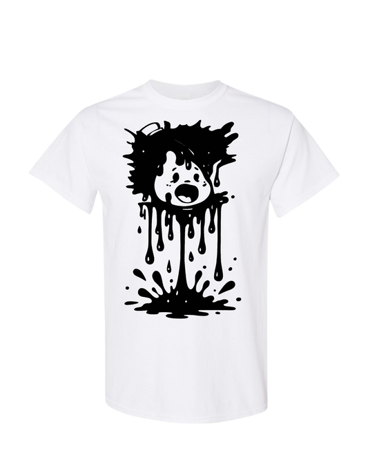 Awesome Sauce Black logo 2white shirt
